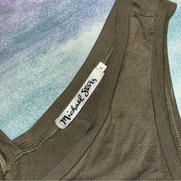 Michael Stars dark Green Wide Leg Jumpsuit size L - Picture 2 of 6